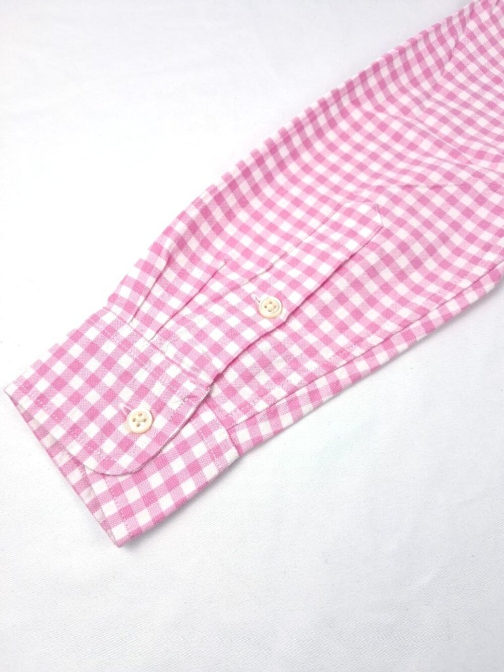 NWT Ralph Lauren Pink White Classic Gingham Cotton Poplin Boys Size M (10-12) - Picture 2 of 11